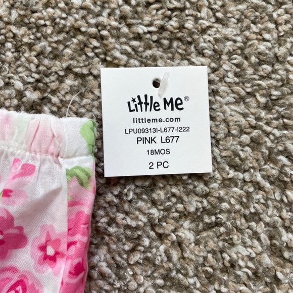 Little Me Special Occassion Rose Floral Dress- 2 Piece- 18 Months NWT - Picture 4 of 4